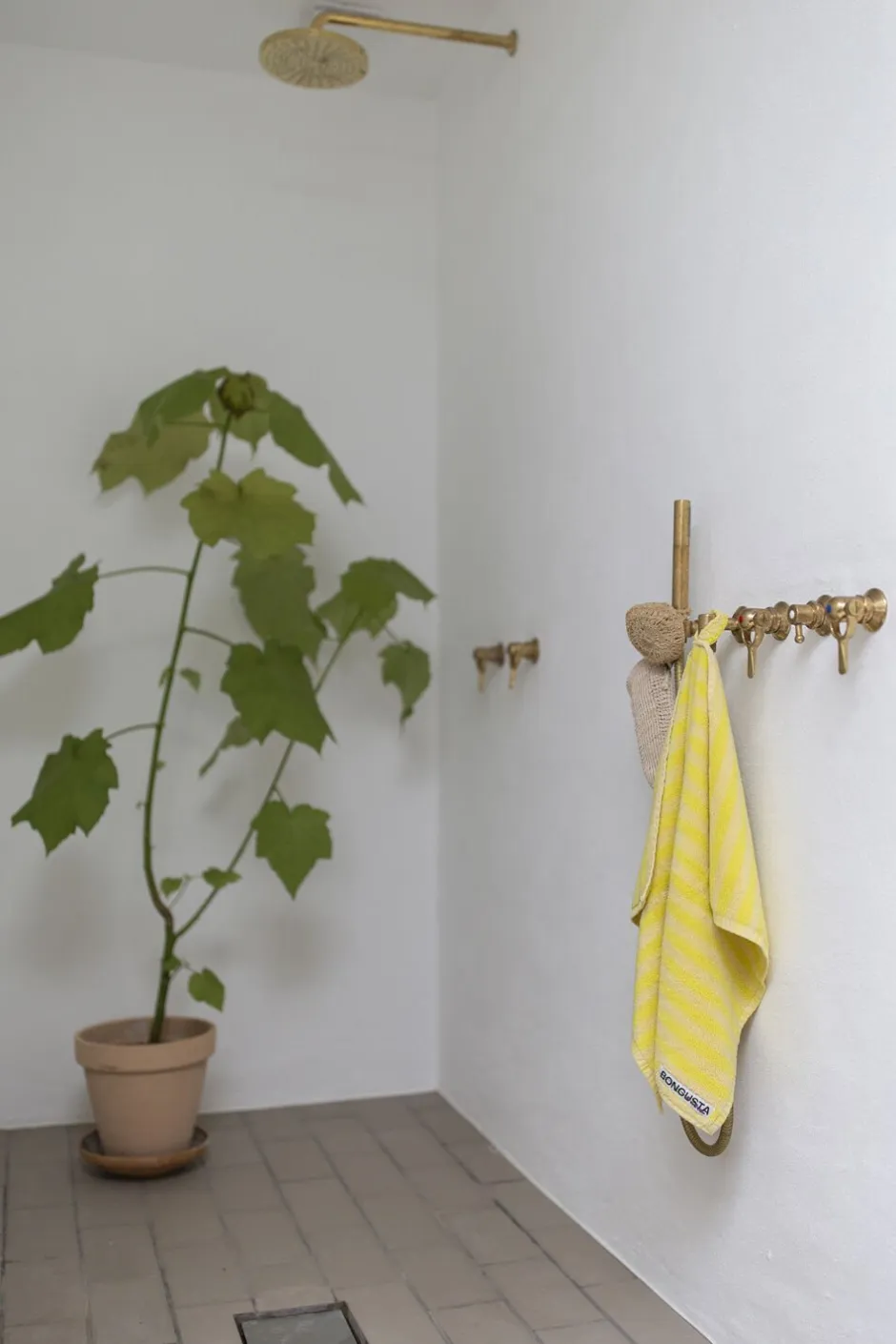 Håndklæder<Bongusta Naram Pristine & neon yellow