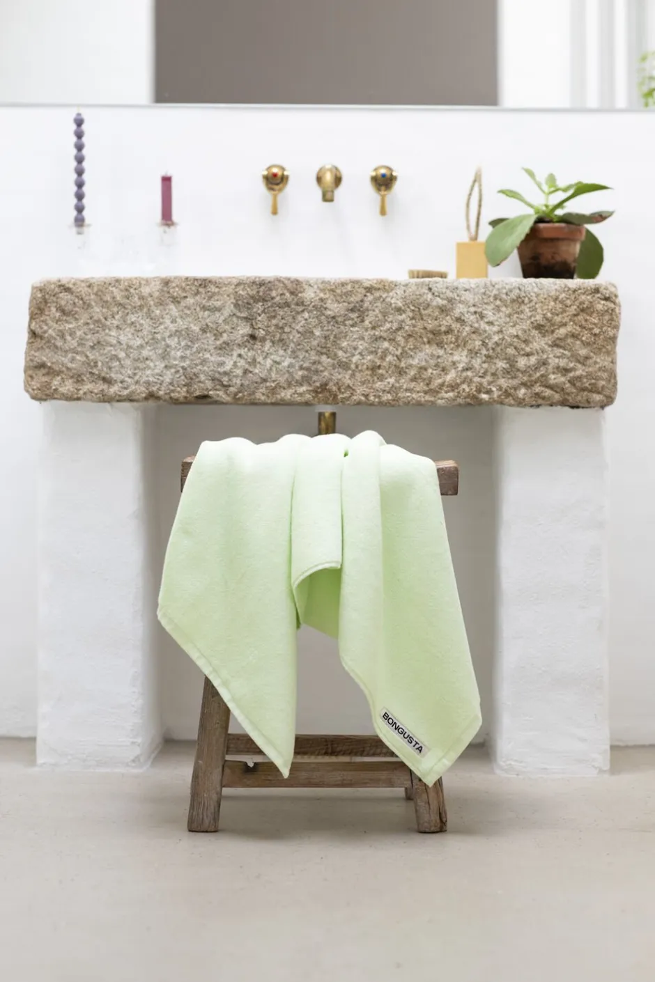 Håndklæder<Bongusta Naram Guest Towels Lemon sorbet