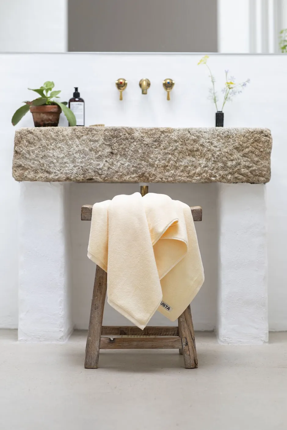 Håndklæder<Bongusta Naram Guest Towels Vanilla