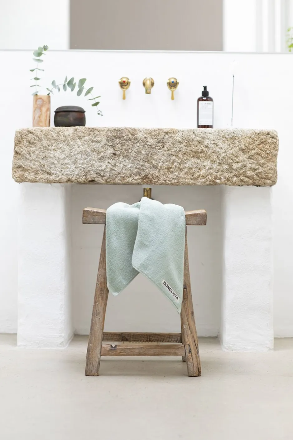 Håndklæder<Bongusta Naram Guest Towels Silver sage