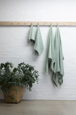 Håndklæder<Bongusta Naram Guest Towels Silver sage