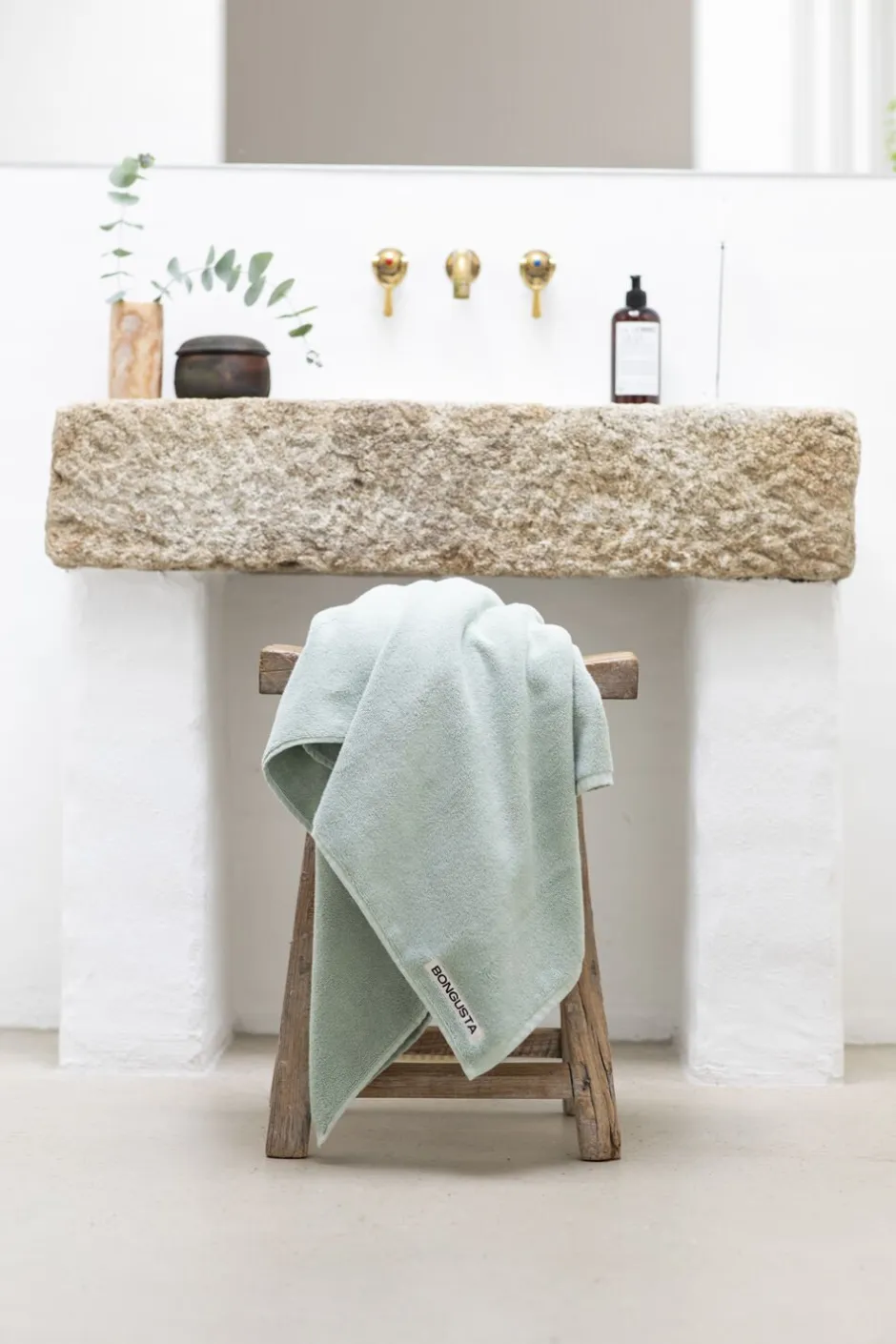 Håndklæder<Bongusta Naram Guest Towels Silver sage