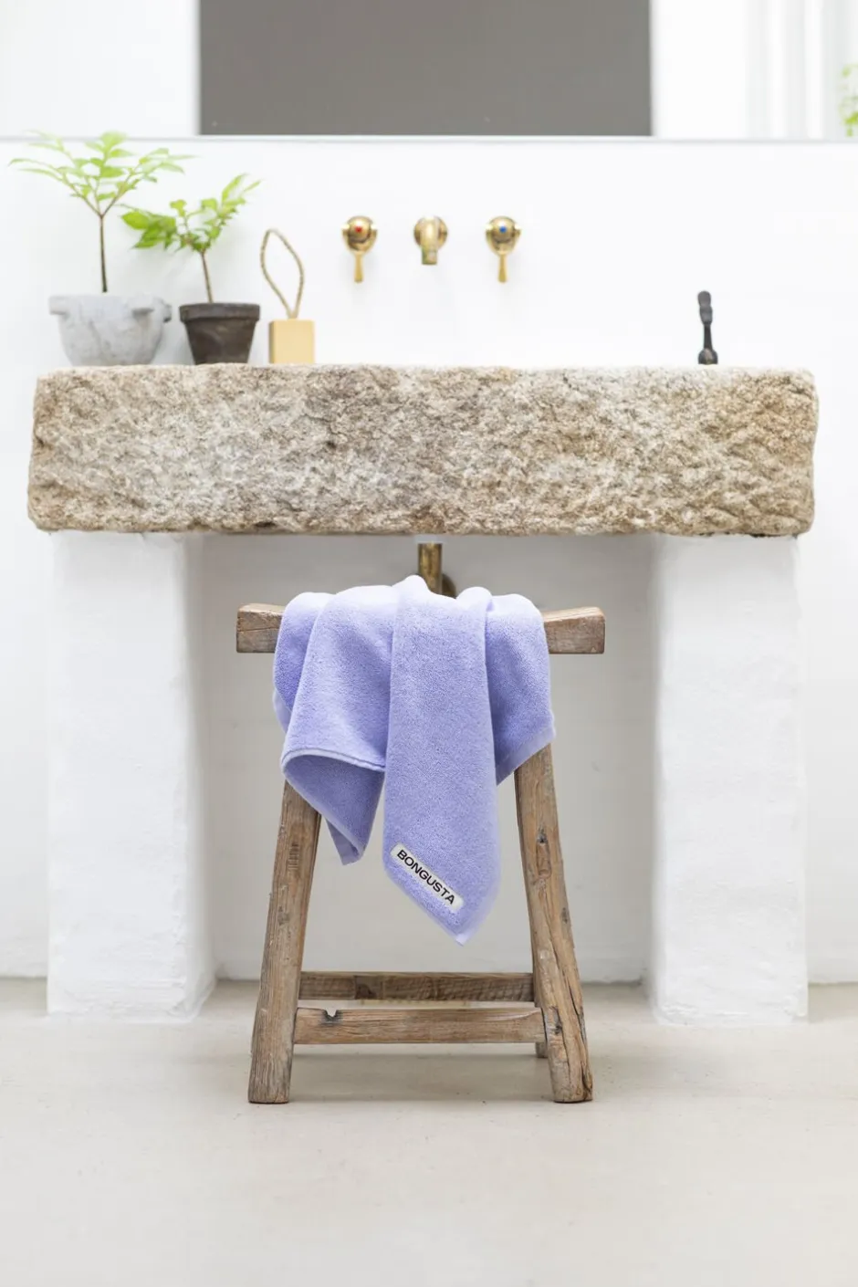 Håndklæder<Bongusta Naram Hand Towels Lavender blue