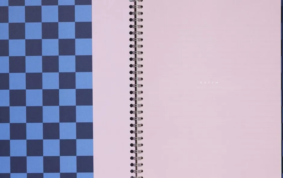 Kontorartikler<Notem NELA notebook - Large, Blue check