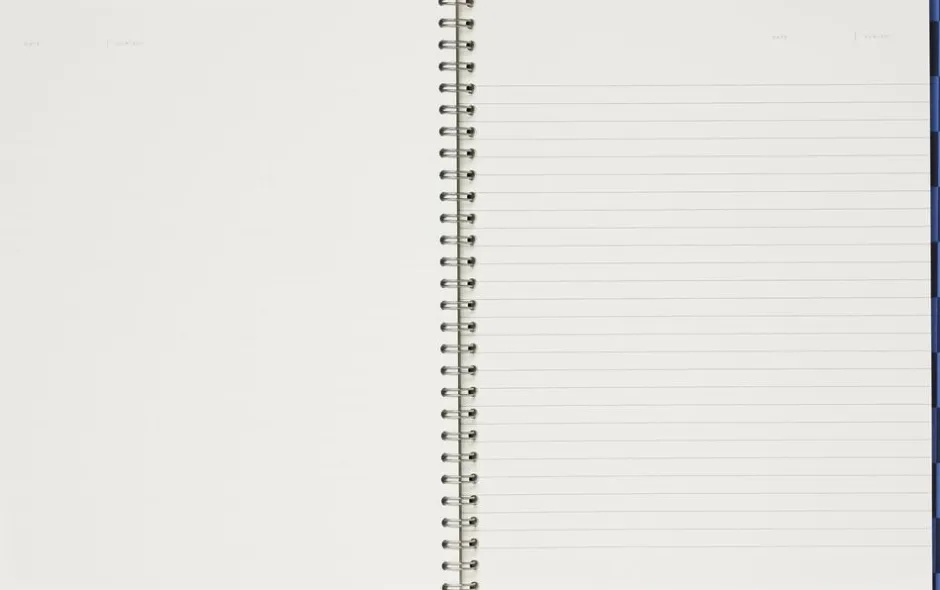 Kontorartikler<Notem NELA notebook - Large, Blue check