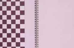 Kontorartikler<Notem NELA notebook - Large, Bordeaux check