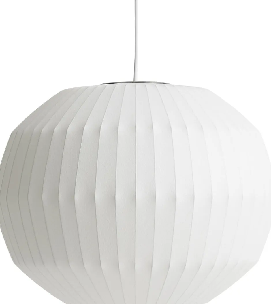 Pendler|Bordlamper<Hay Nelson Angled Sphere Bubble Pendant White