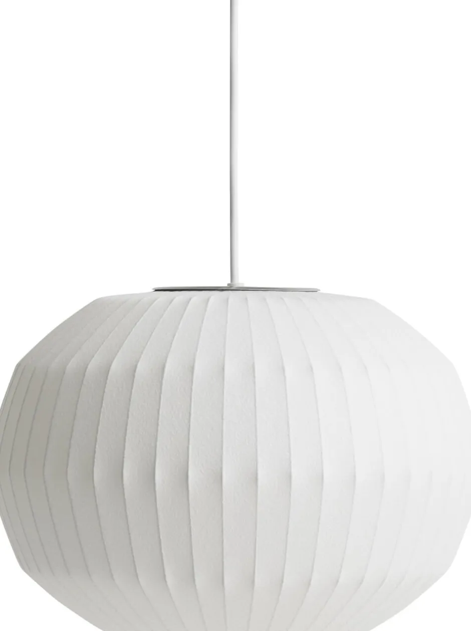 Pendler|Bordlamper<Hay Nelson Angled Sphere Bubble Pendant White