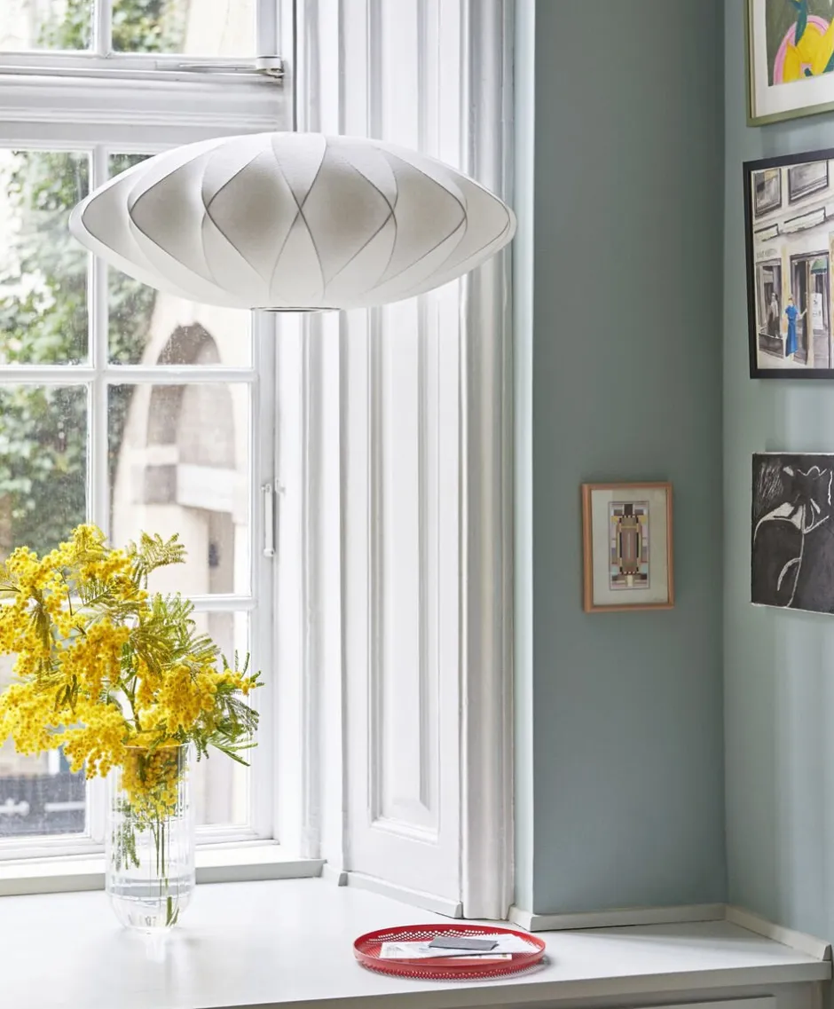 Pendler<Hay Nelson Saucer Crisscross Bubble Pendant White