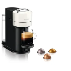 Kaffe & Te<Nespresso Vertuo Next Coffee Machine Delonghi, White
