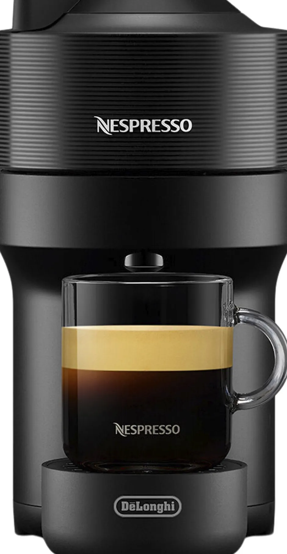 Kaffe & Te<Nespresso Vertuo Pop coffee machine fraDeLonghi, Liquorice Bl