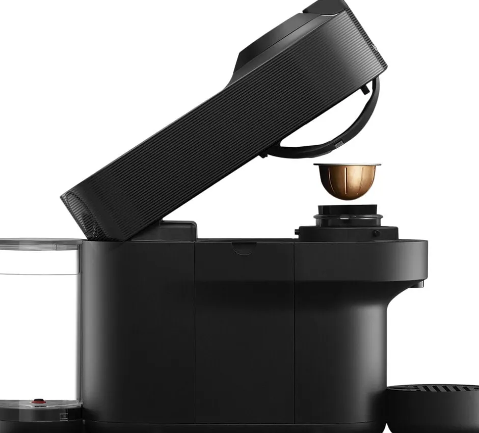 Kaffe & Te<Nespresso Vertuo Pop coffee machine fraDeLonghi, Liquorice Bl