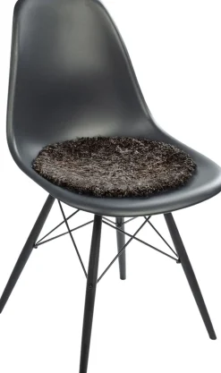 Skind<NATURES Collection New Zealand Sheepskin, Seat Cover, Short-Wool Curly, Round 38cm