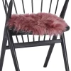 Skind<NATURES Collection New Zealand Sheepskin, Seat Cover, Long-Wool, Round 38cm