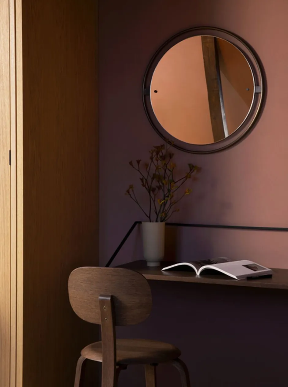 Spejle<Audo Copenhagen Nimbus, Mirror Ø60, Bronzed Brass