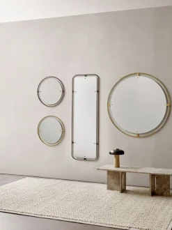 Spejle<Audo Copenhagen Nimbus, Mirror Ø60, Bronzed Brass