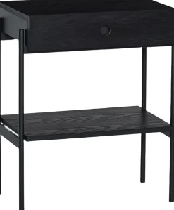 Møbler<Hübsch Noir Sengebord Sort