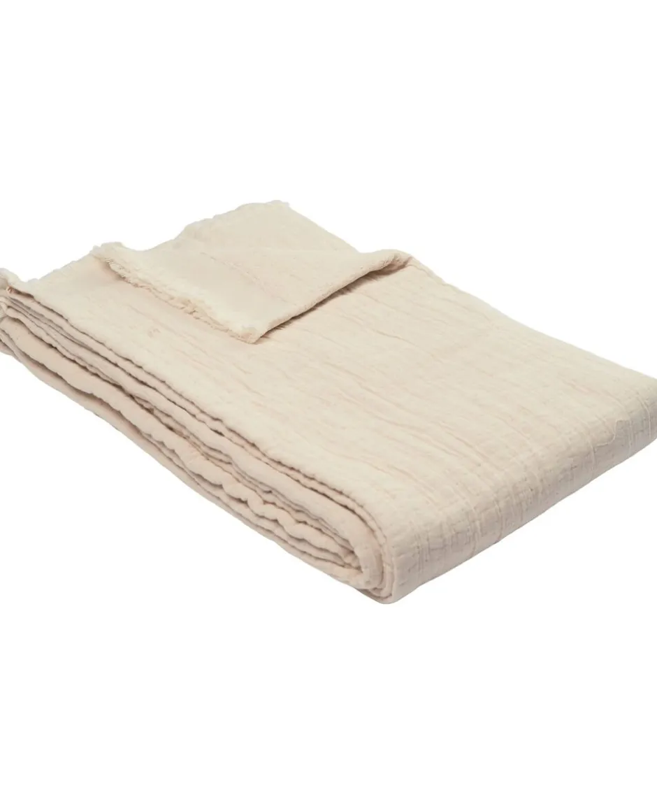 Sengetæpper<Magasin du Nord Collection Nordic throw 130x200cm white sand