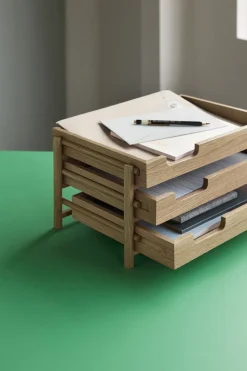 Kontorartikler<Hübsch Note Letter Tray Natural