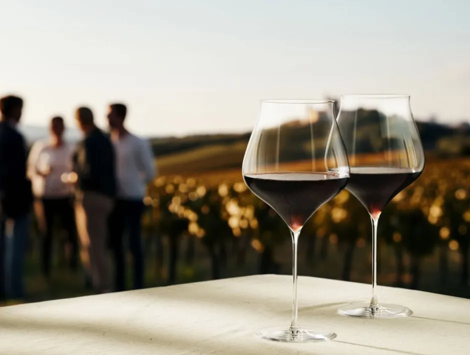 Glas<Holmegaard Notes Bourgogneglas 94 cl klar 2 stk.