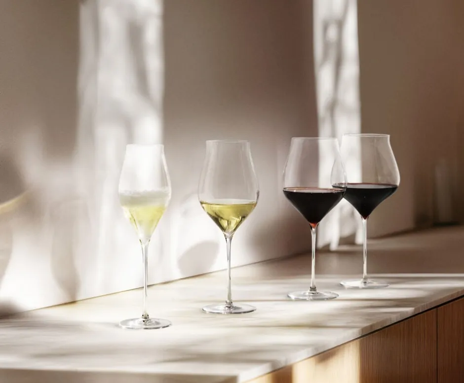 Glas<Holmegaard Notes Bourgogneglas 94 cl klar 2 stk.