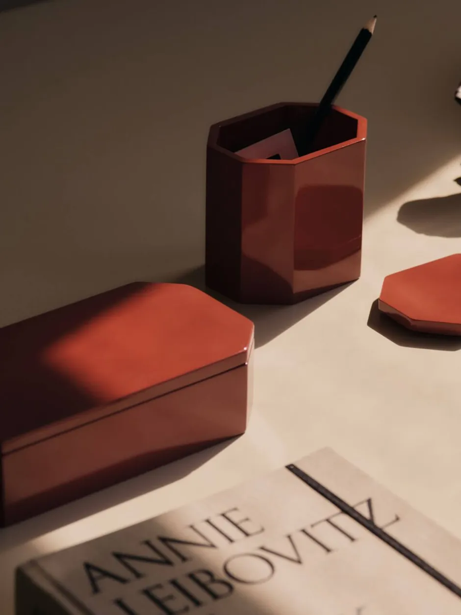 Kontorartikler|Opbevaring<Ferm Living Nova Storage Box - 20 x 10 - Picante Red