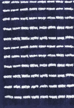Håndklæder<Juna Nuance Håndklæde 70x140 cm mørk blå/hvid