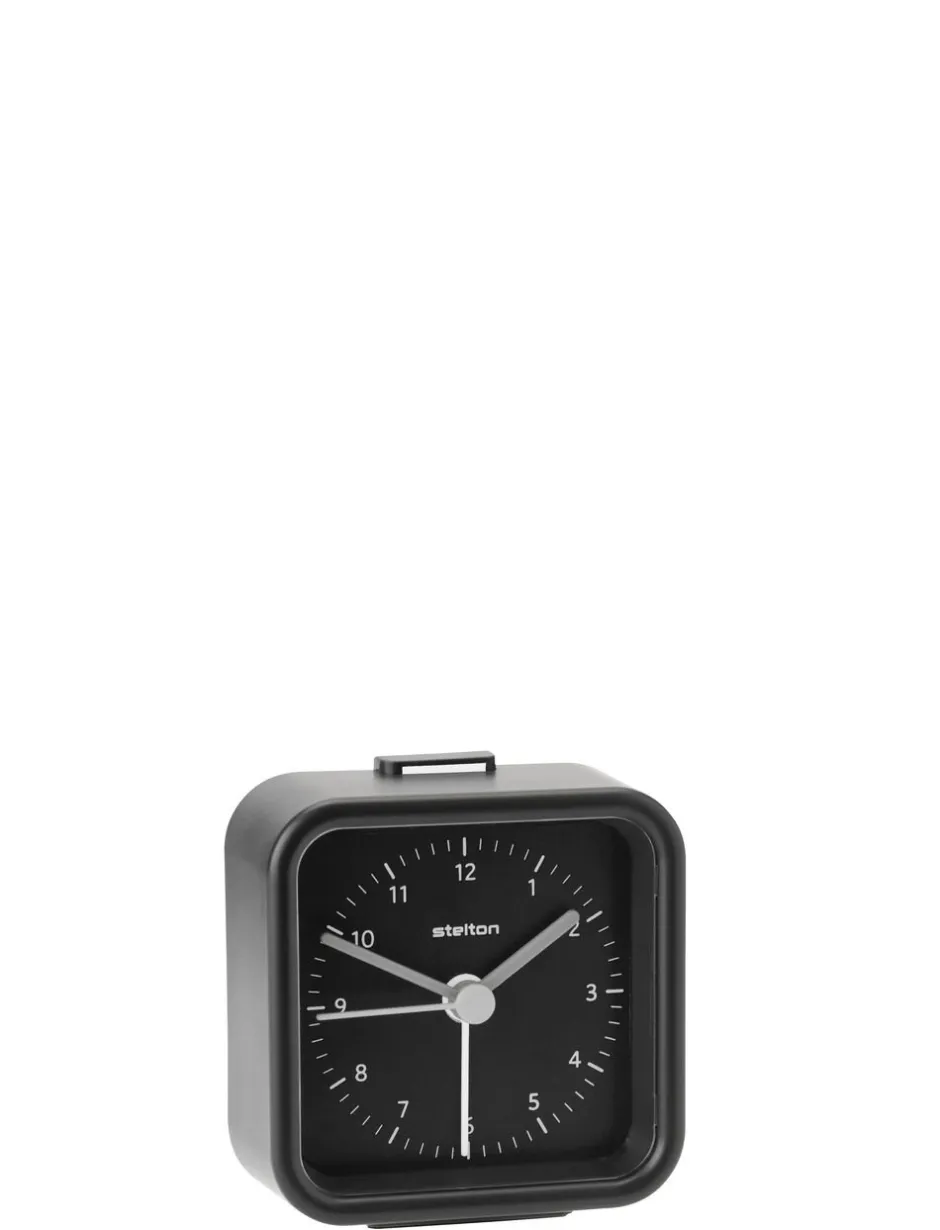 Ure & Vejrstationer<Stelton Okiru vækkeur black