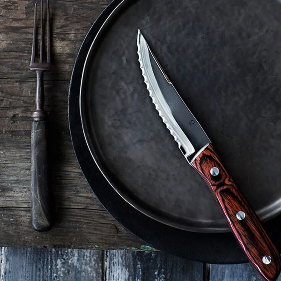 Bestik<Gense Old Farmer Classic XL grillkniv 4 stk.