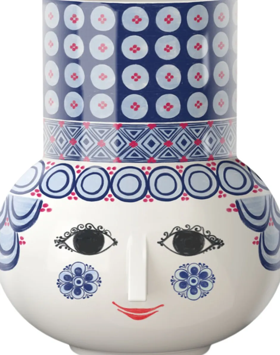 Vaser & Urtepotteskjulere<Bjørn Wiinblad Olga Vase H20 cm blå