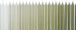 Lys & Lysestager<Ferm Living Ombre Candles - Set of 24 - Khaki