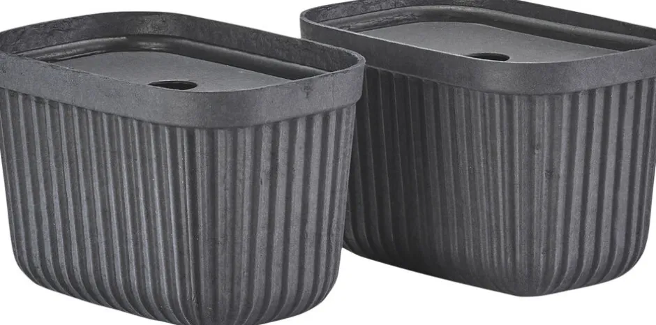 Badeværelsestilbehør|Opbevaring<Zone Opbevaringsboks Pulp 23 x 15 cm 2 stk. Black