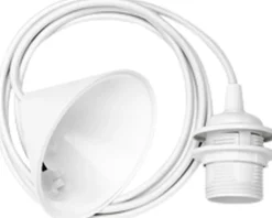 Lampetilbehør<UMAGE Ophæng Hvid tekstilledning Ã 11cm, L: 2,1m