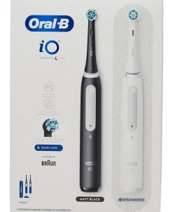 Elektronik<Braun Oral-B iO Series 4 Duo Matt Black/Quite White