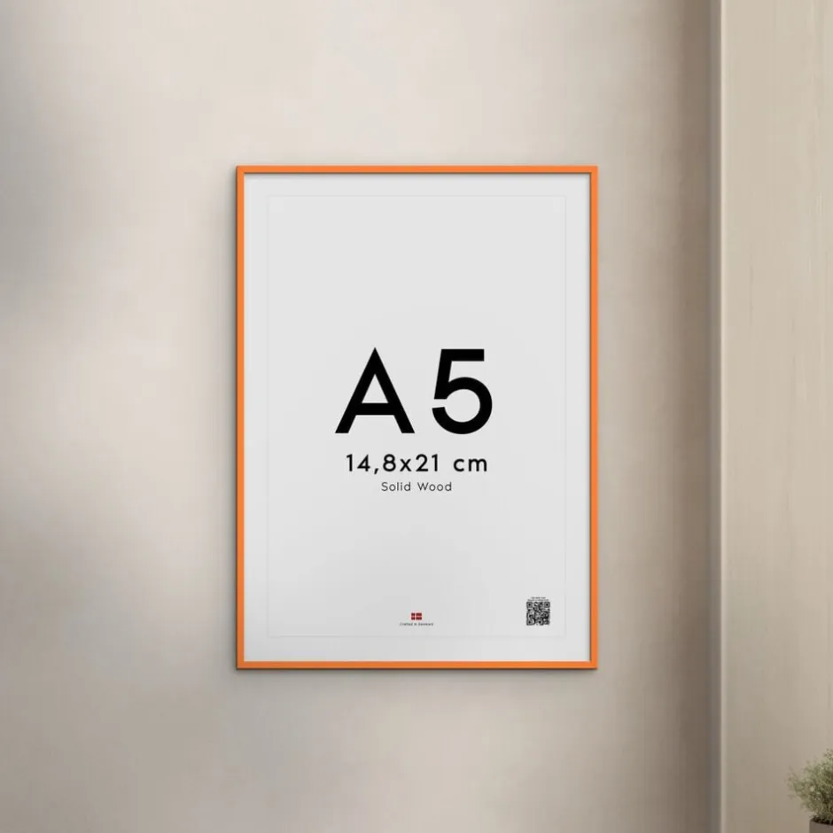 Plakater & Rammer<Poster & Frame Orange Wood Frame