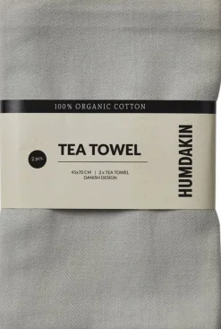 Tekstiler Til Køkkenet<Humdakin Organic tea towel 2 pack Stone
