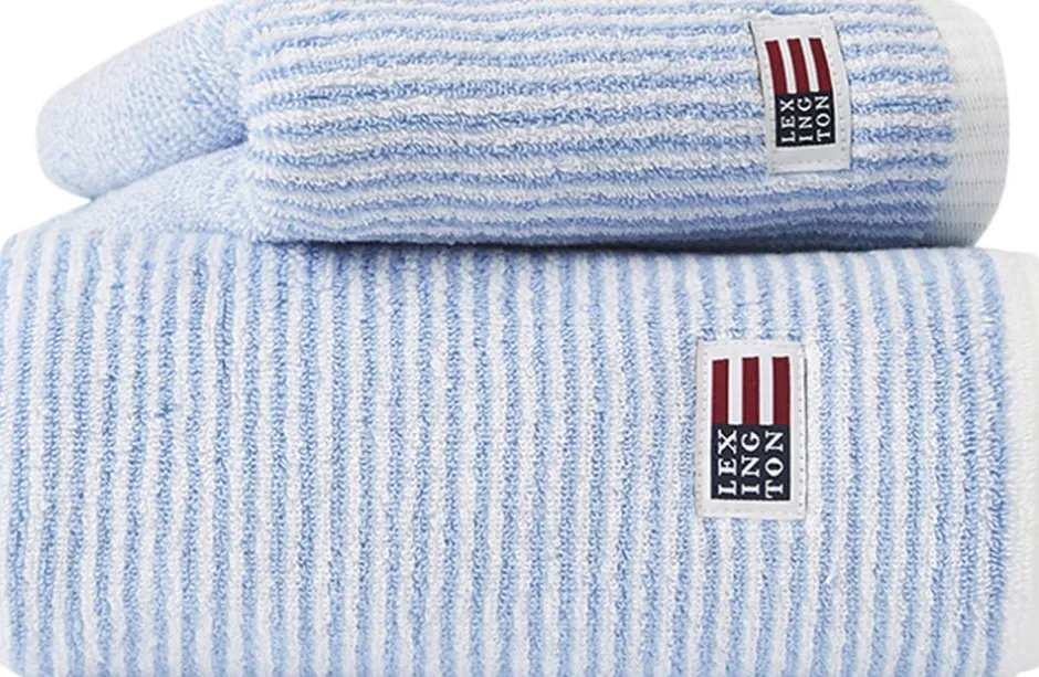 Håndklæder<Lexington Original Towel White/Blue Striped |White/blue striped