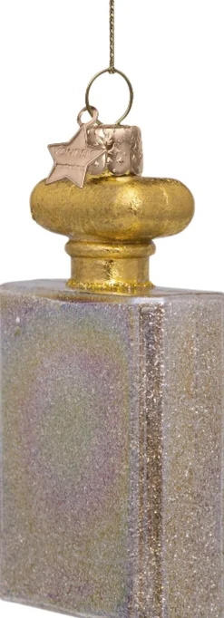 Juletræspynt<Vondels Ornament glas parfume transparent