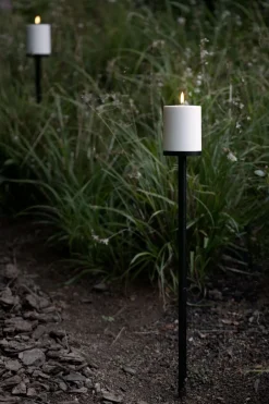 Lampetilbehør<Uyuni Outdoor spike with base, Black, 8,4x60cm