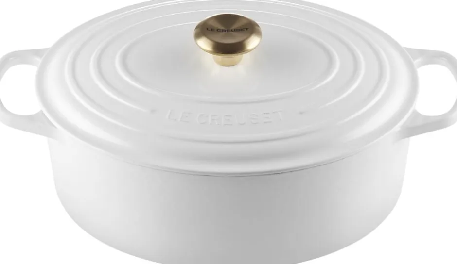 Gryder & Pander<Le Creuset Oval gryde 31cm White