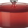 Gryder & Pander<Le Creuset Oval støbejernsgryde 6,3L Cerise