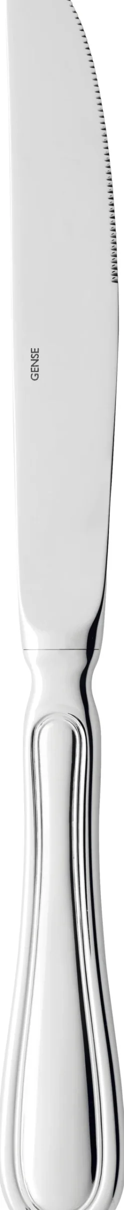 Bestik<Gense Oxford bordkniv blank stål L24cm