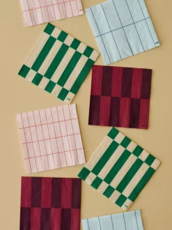 Tilbehør Til Bordet<Hay Pattern Napkins-Set of 20 Cocktail-Bordeaux and wine