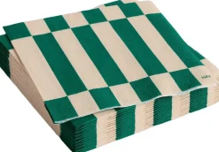 Tilbehør Til Bordet<Hay Pattern Napkins-Set of 20 Cocktail-Off-white and green