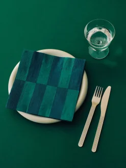 Tilbehør Til Bordet<Hay Pattern Napkins-Set of 20 Dinner-Green and dark green