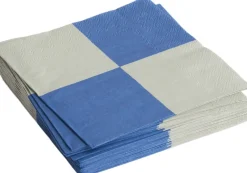 Tilbehør Til Bordet<Hay Pattern Napkins-Set of 20 Dinner-Grey and blue L check