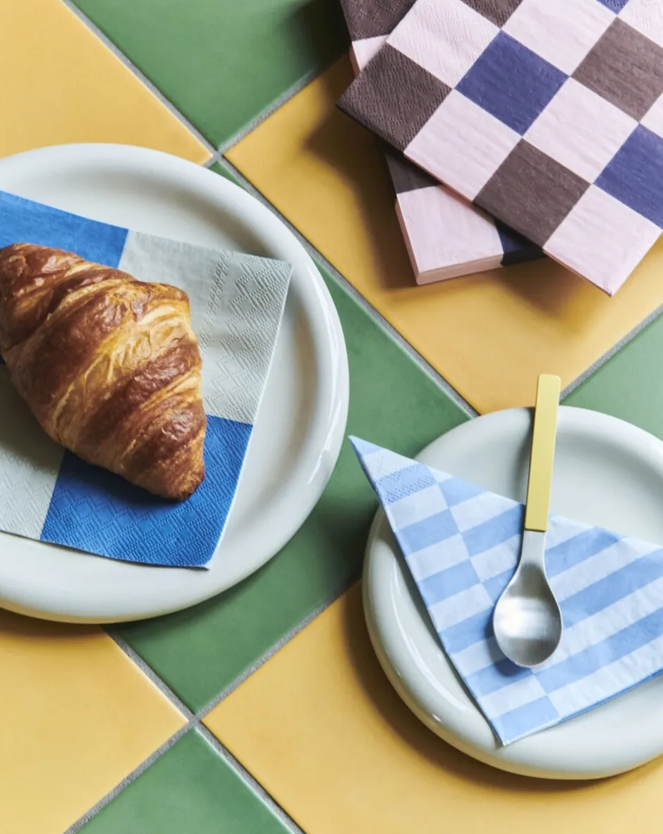 Tilbehør Til Bordet<Hay Pattern Napkins-Set of 20 Dinner-Grey and blue L check