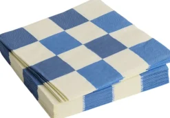 Tilbehør Til Bordet<Hay Pattern Napkins-Set of 20 Dinner-Off-white and blues M check