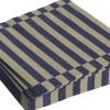 Tilbehør Til Bordet<Hay Pattern Napkins-Set of 20 Lunch-Dark blue and dark sand pillar stripe