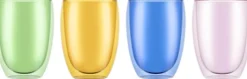 Glas<Bodum PAVINA 4 stk. dobbeltvægget glas, 0. 35 l